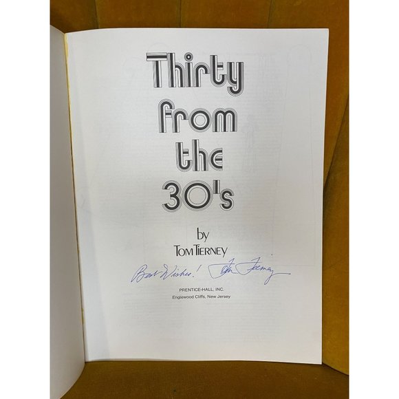 THIRTY from the 30s - NEW SIGNED Tom Tierney Book 1974 Paper Dolls for Grownups - Picture 3 of 13